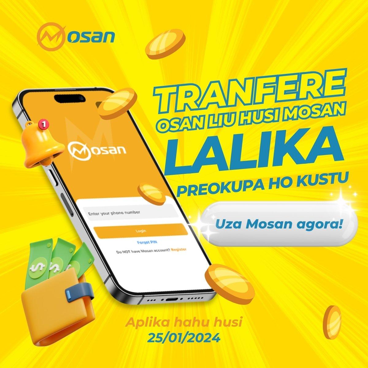 Transfer money via Mosan- Do not worry about the fee